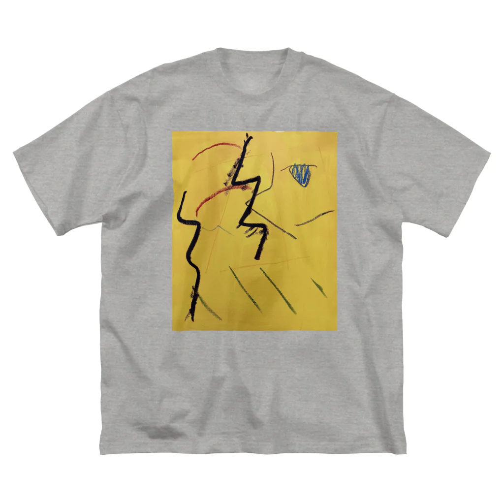 1990 shopのYellow ビッグシルエットTシャツ