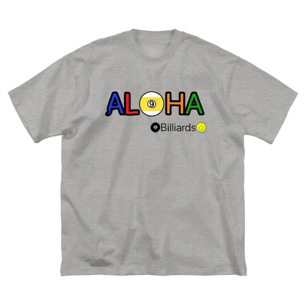 LOCO.AYAのALOHA Billiards ビリヤード デザイン Big T-Shirt