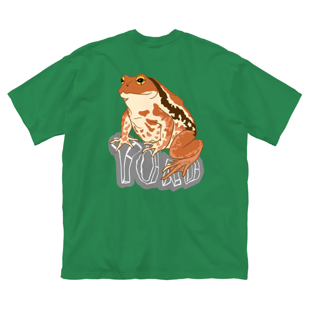 LalaHangeulのTOAD (ヒキガエル) 英字バージョン　バックプリント Big T-Shirt