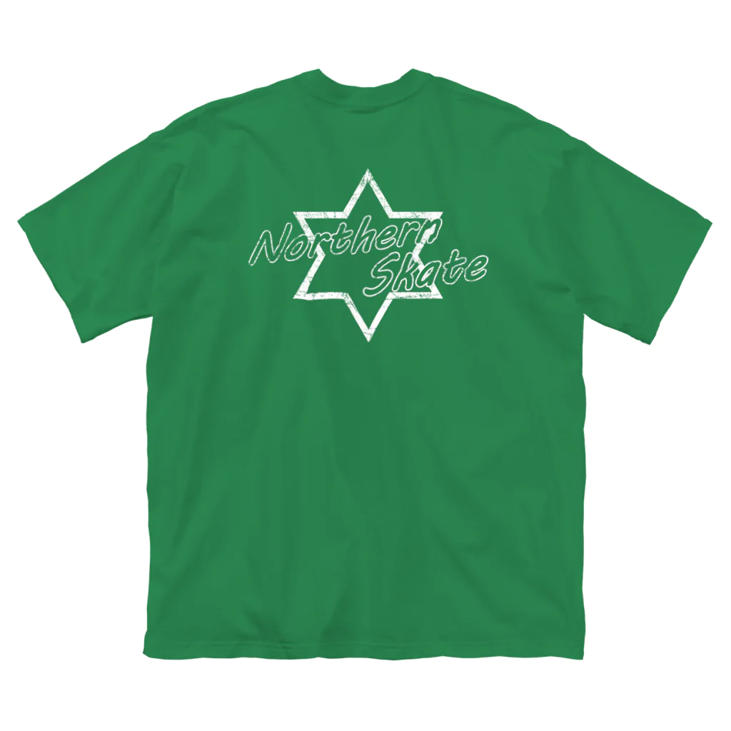 Northern_SKaTeのNorthern SKaTe "Hexagram skate" white ビッグシルエットTシャツ