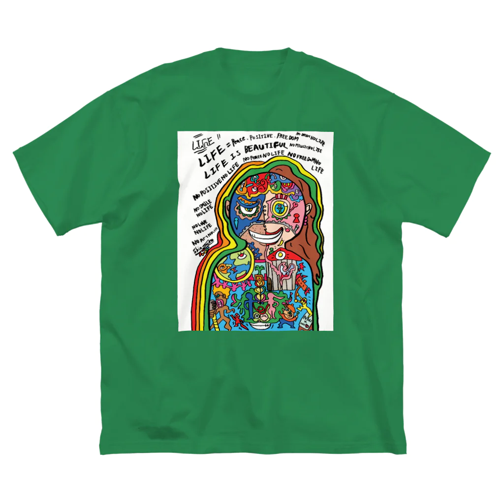 ART IS WELLのLIFE is... ビッグシルエットTシャツ