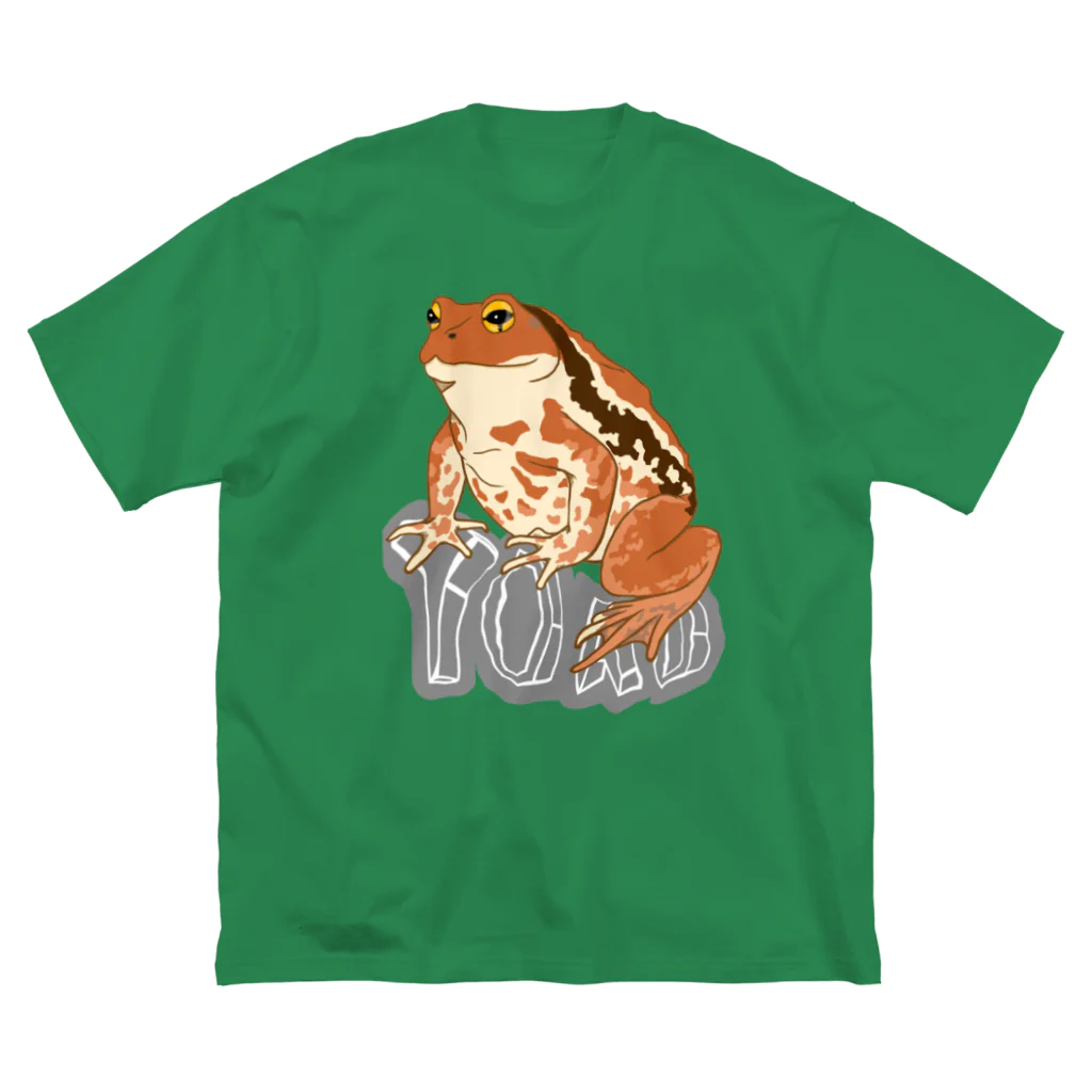 LalaHangeulのTOAD (ヒキガエル) 英字バージョン ビッグシルエットTシャツ