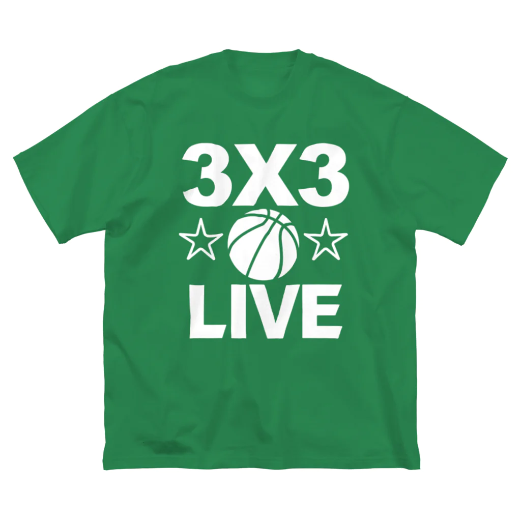 sports_tower スポーツタワーの3x3・白・スリーエックススリー・3人制バスケ・Tシャツ・アイテム・グッズ・ストリートバスケ・バスケットボール・スピーディーなバスケ・1試合10分間の21点ノックアウト・スポーツ・有望 Big T-Shirt