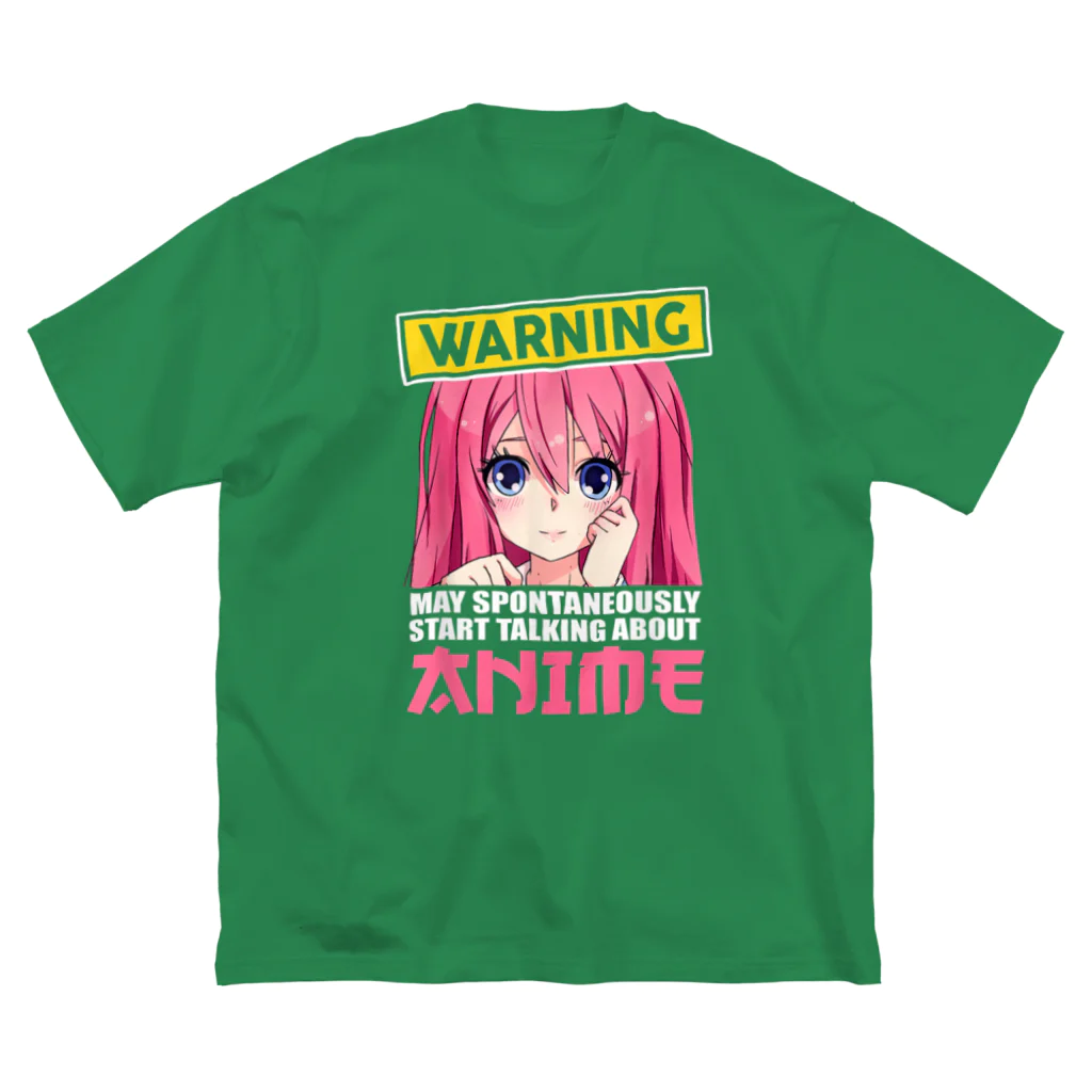 World_Teesの警告：勝手にアニメについて話し始めるかもしれません Big T-Shirt