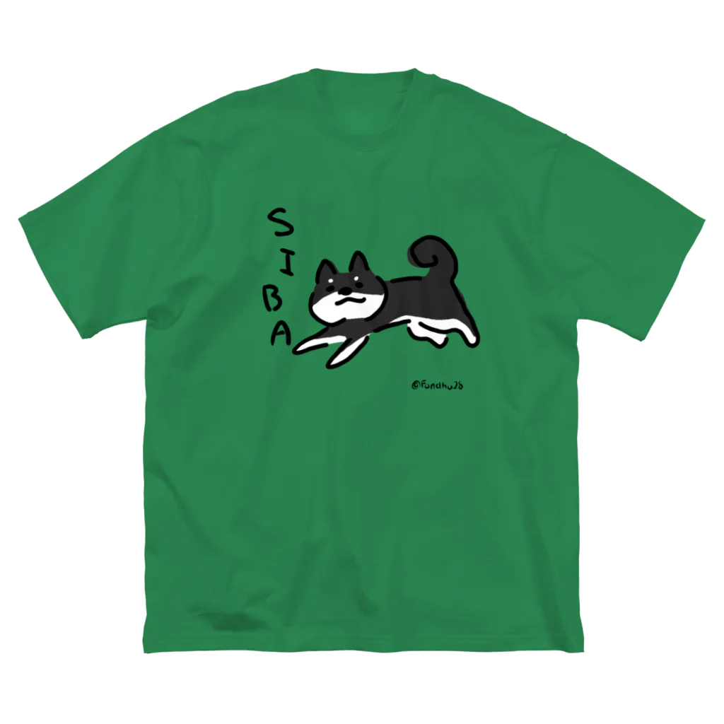 FondhuのKURO SIBA ビッグシルエットTシャツ