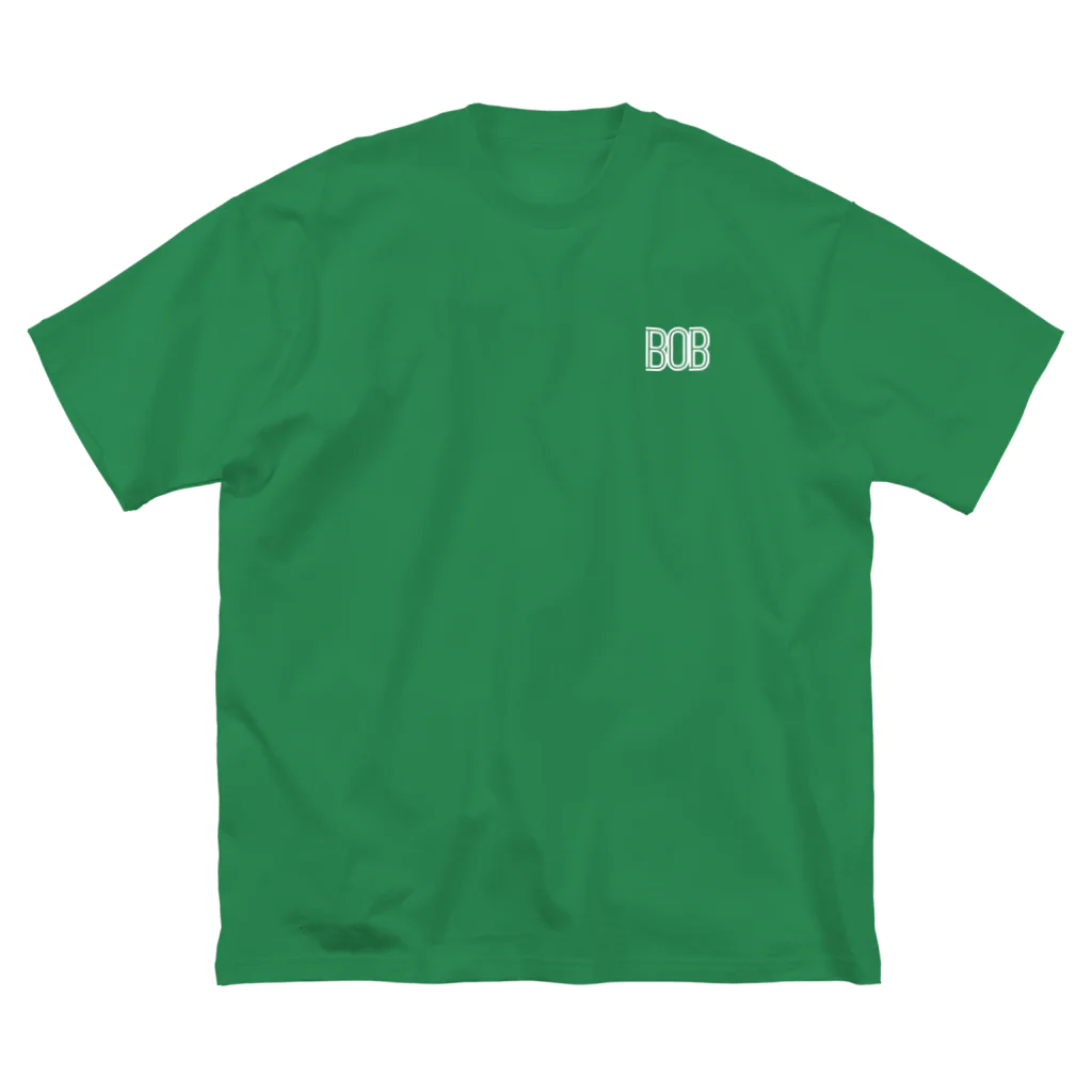 musicshop BOBの808 - BOB ※WHITE LOGO ビッグシルエットTシャツ