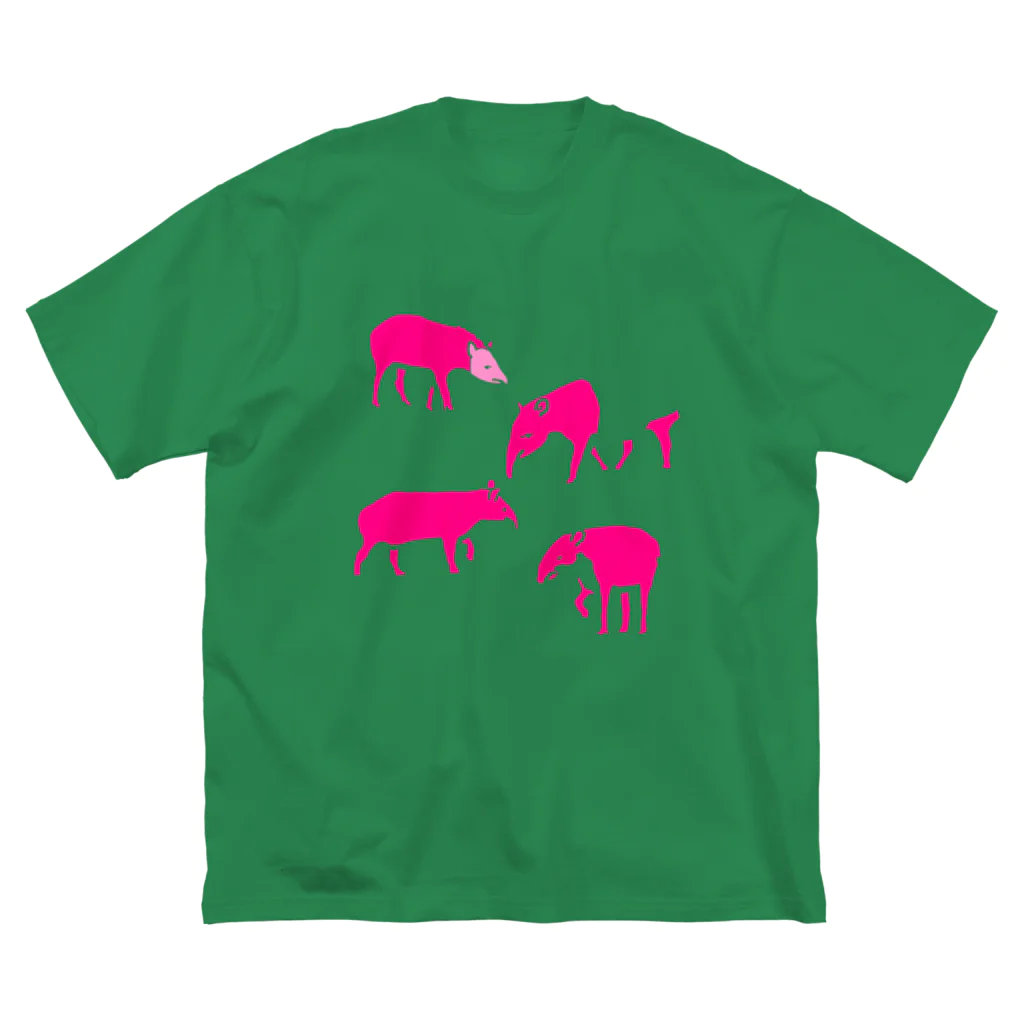 蛇口〆太のお店のバク４種盛り（ピンク） ビッグシルエットTシャツ