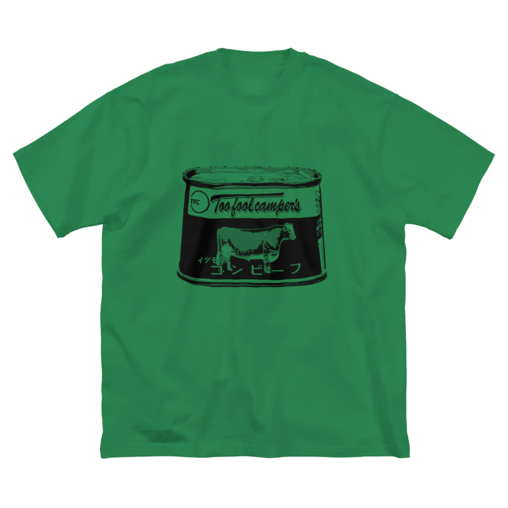 Too fool campers Shop!のイツモのコンビーフ01(黒文字) Big T-Shirt