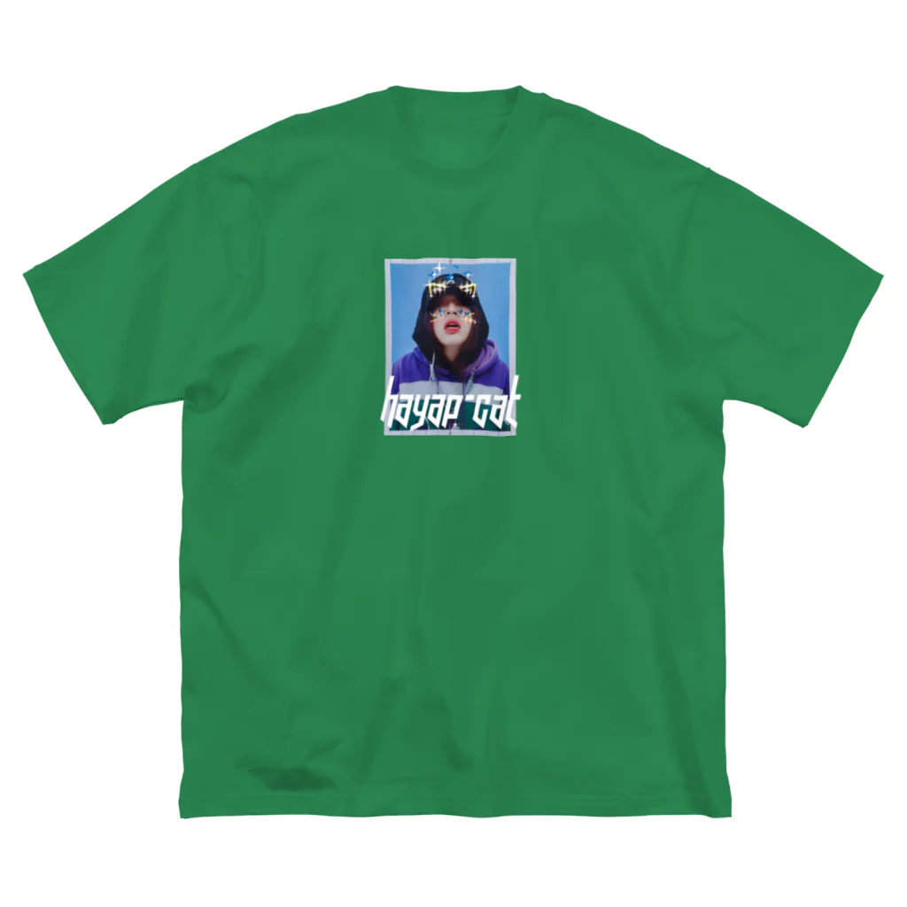 pipe cut recordのはやぴねこ　T ビッグシルエットTシャツ