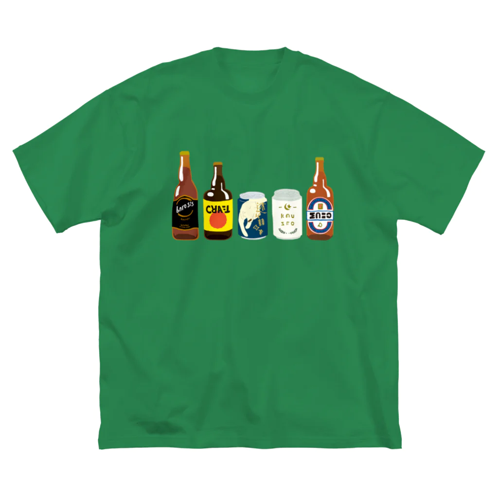 hughieのBEER ビッグシルエットTシャツ