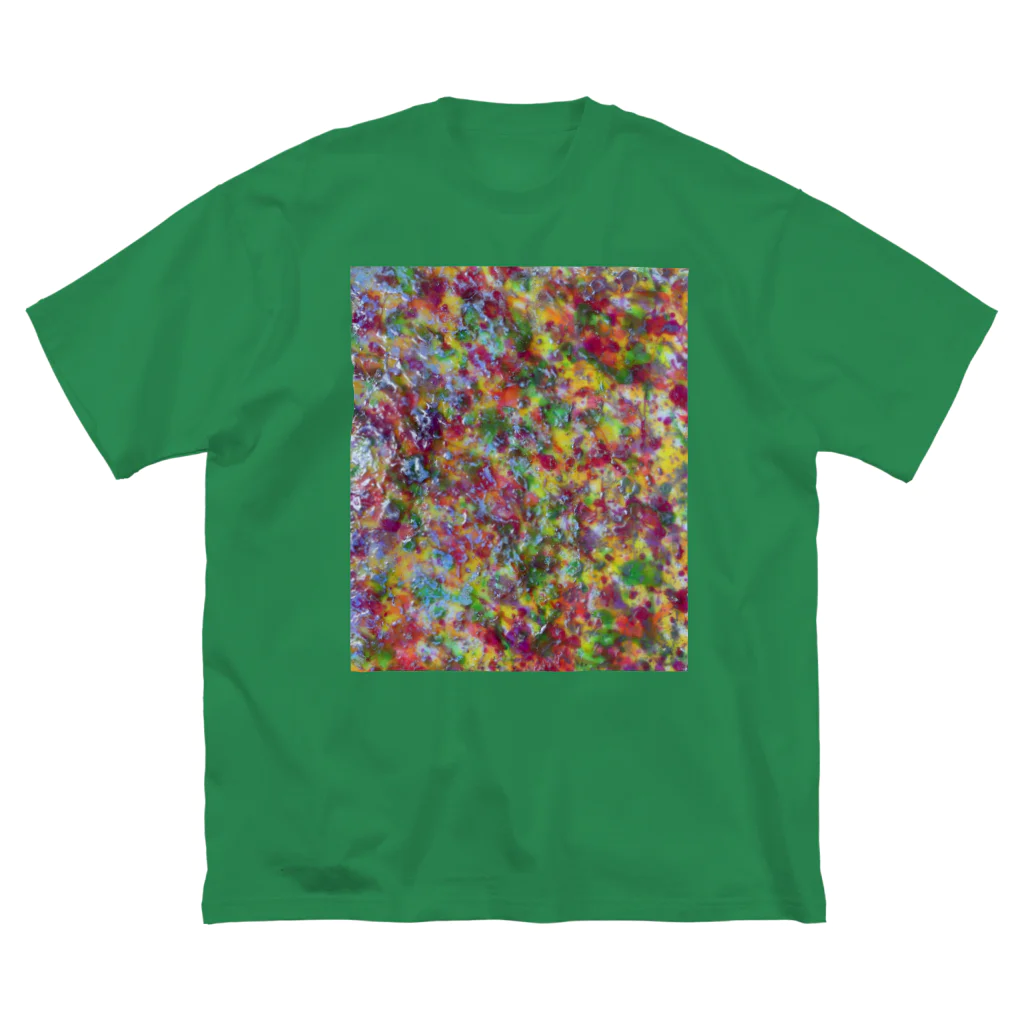 でおきしりぼ子の実験室のFluorish_Colours(規定の大きさ) ビッグシルエットTシャツ