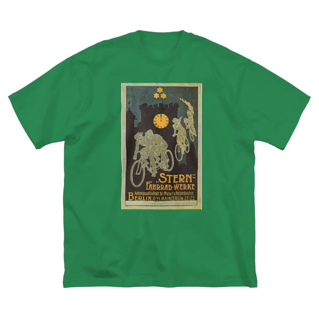 YS VINTAGE WORKSの自転車 in 夜の ベルリン ビッグシルエットTシャツ