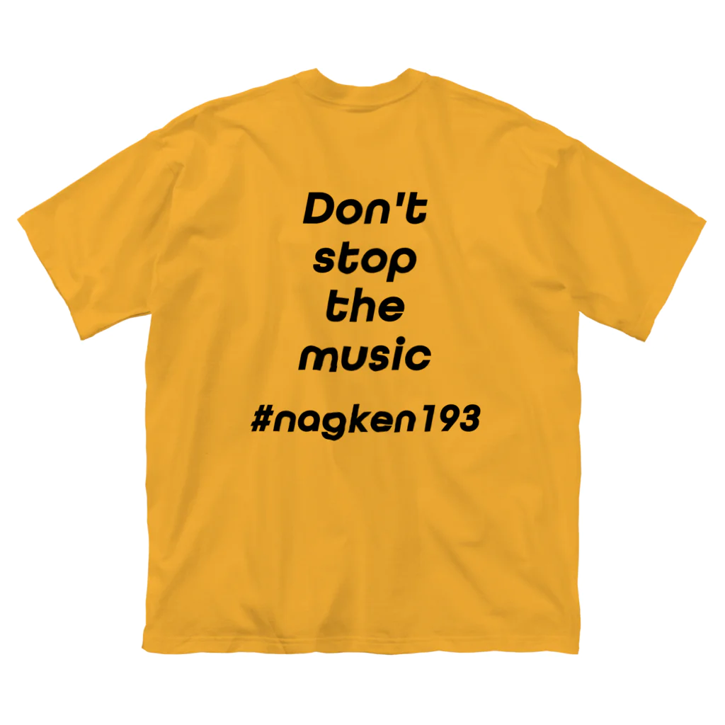 ナガイケンタロウのnagken Don't stop the music ビッグシルエットTシャツ