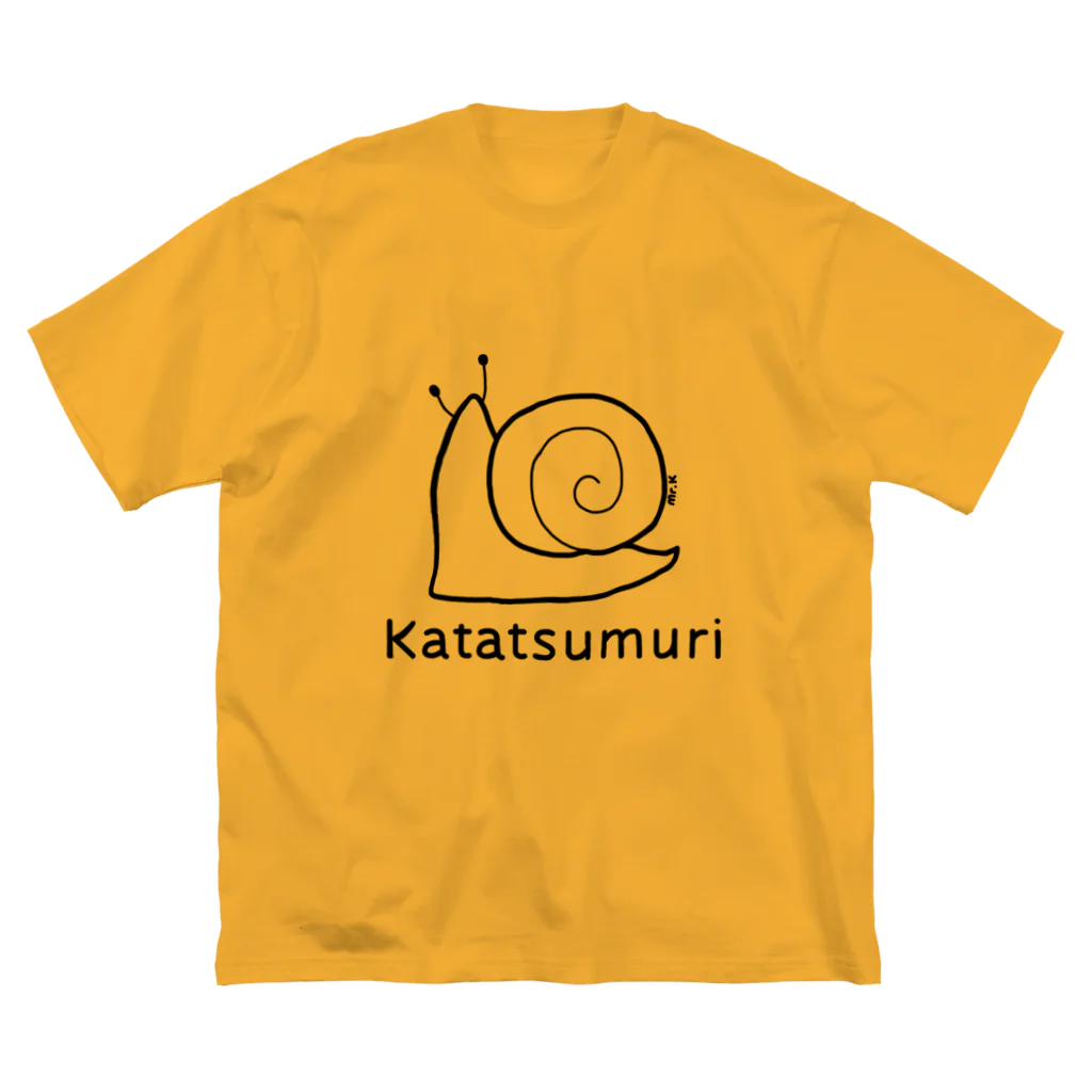 MrKShirtsのKatatsumuri (カタツムリ) 黒デザイン Big T-Shirt