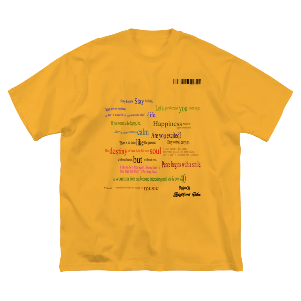 ＯＫダイレクト　powered by SUZURIのランダム英文 Big T-Shirt