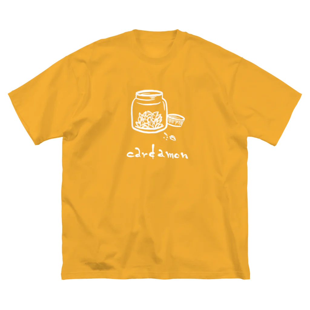 旅人カレーのカルダモン（白） Big T-Shirt