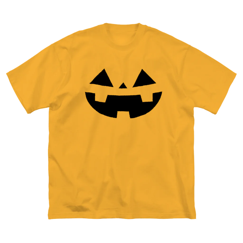 マッハモフモフのハロウィンのカボチャ1 ビッグシルエットTシャツ