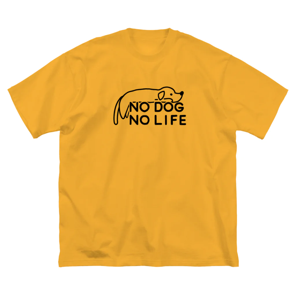 ぽぴーぴぽーのNO DOG NO LIFE  Big T-Shirt