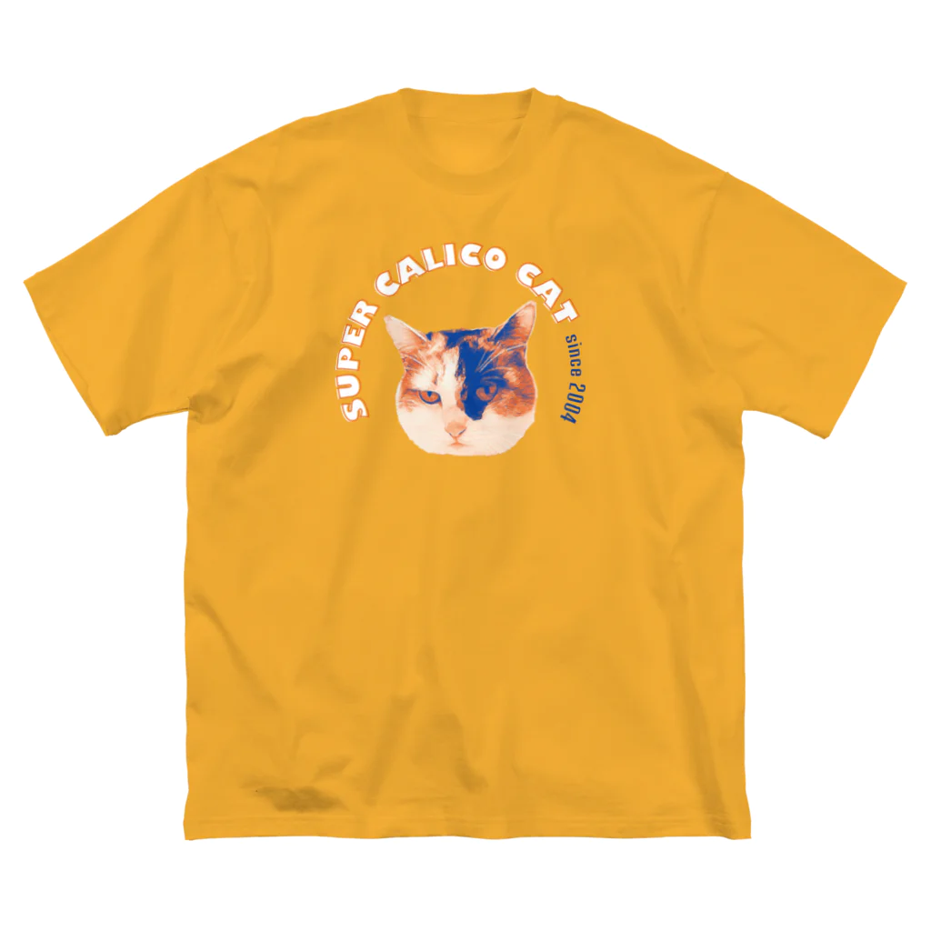 喫茶・シャム猫のSUPER CALICO CAT　since2004 ビッグシルエットTシャツ