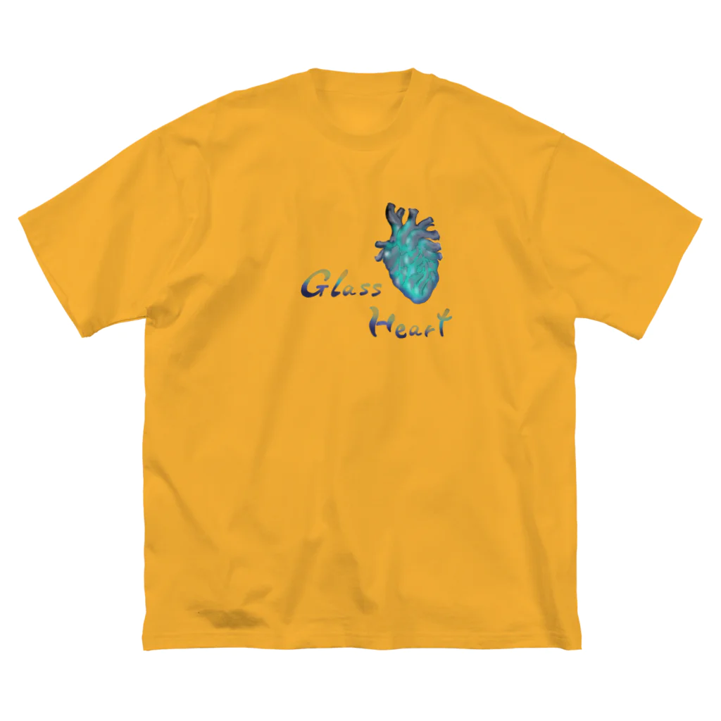 Mountain-and-Valleyのglass heart Big T-Shirt