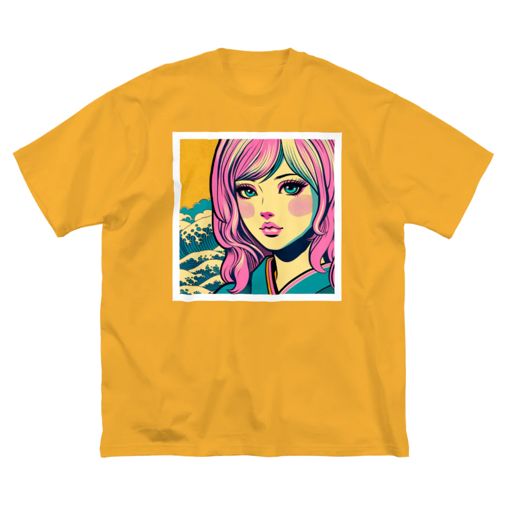 Sunlit Horizonの令和・浮世絵ギャル Big T-Shirt