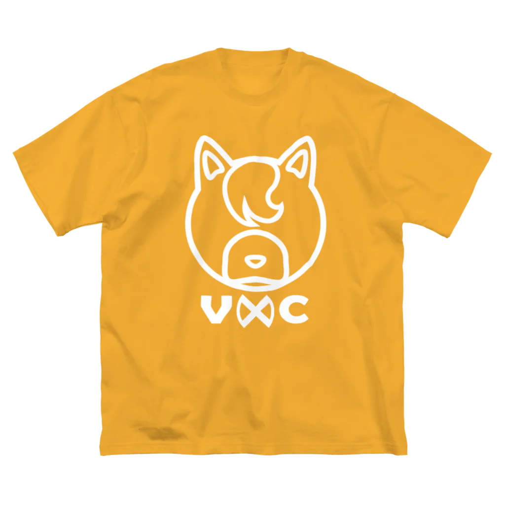 VIRTUAL CROSSのShiba Logo white  ビッグシルエットTシャツ