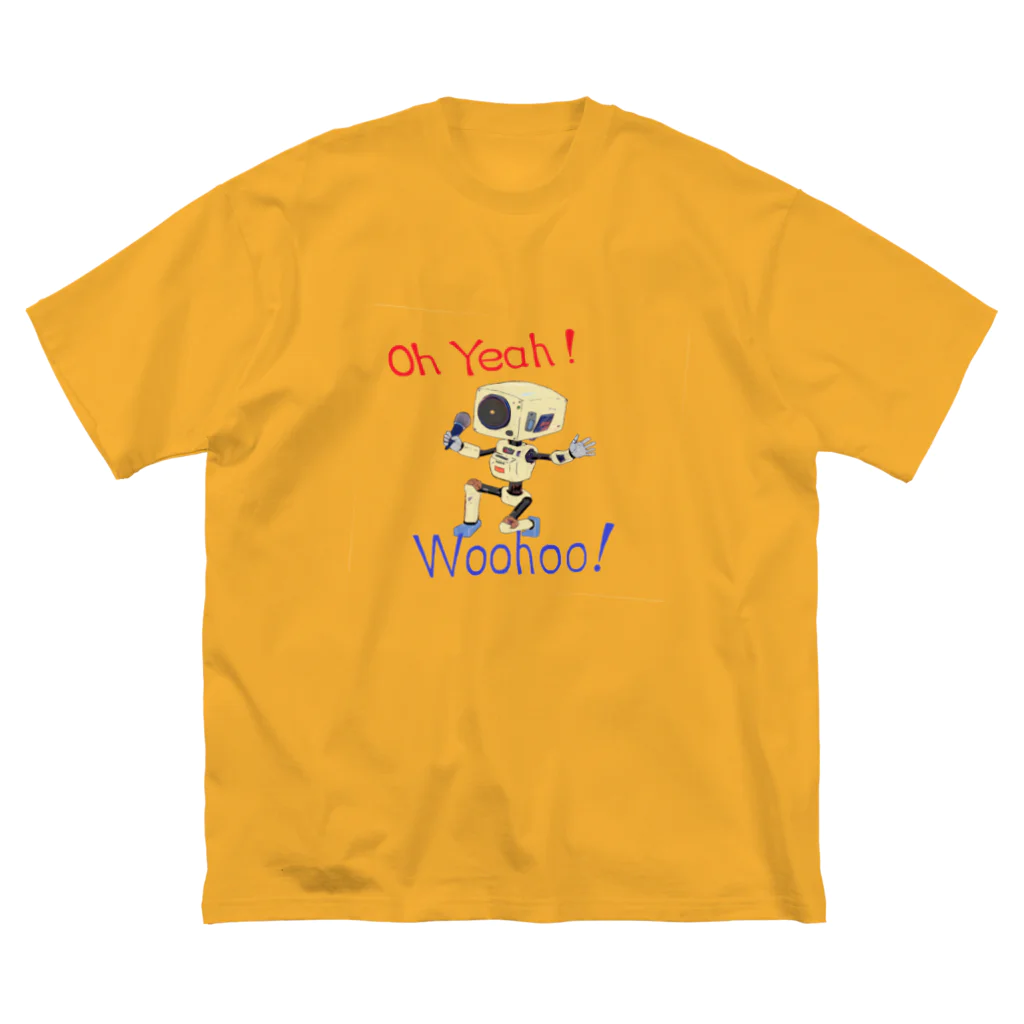 せつらデザイングッズの熱唱ロボ Big T-Shirt