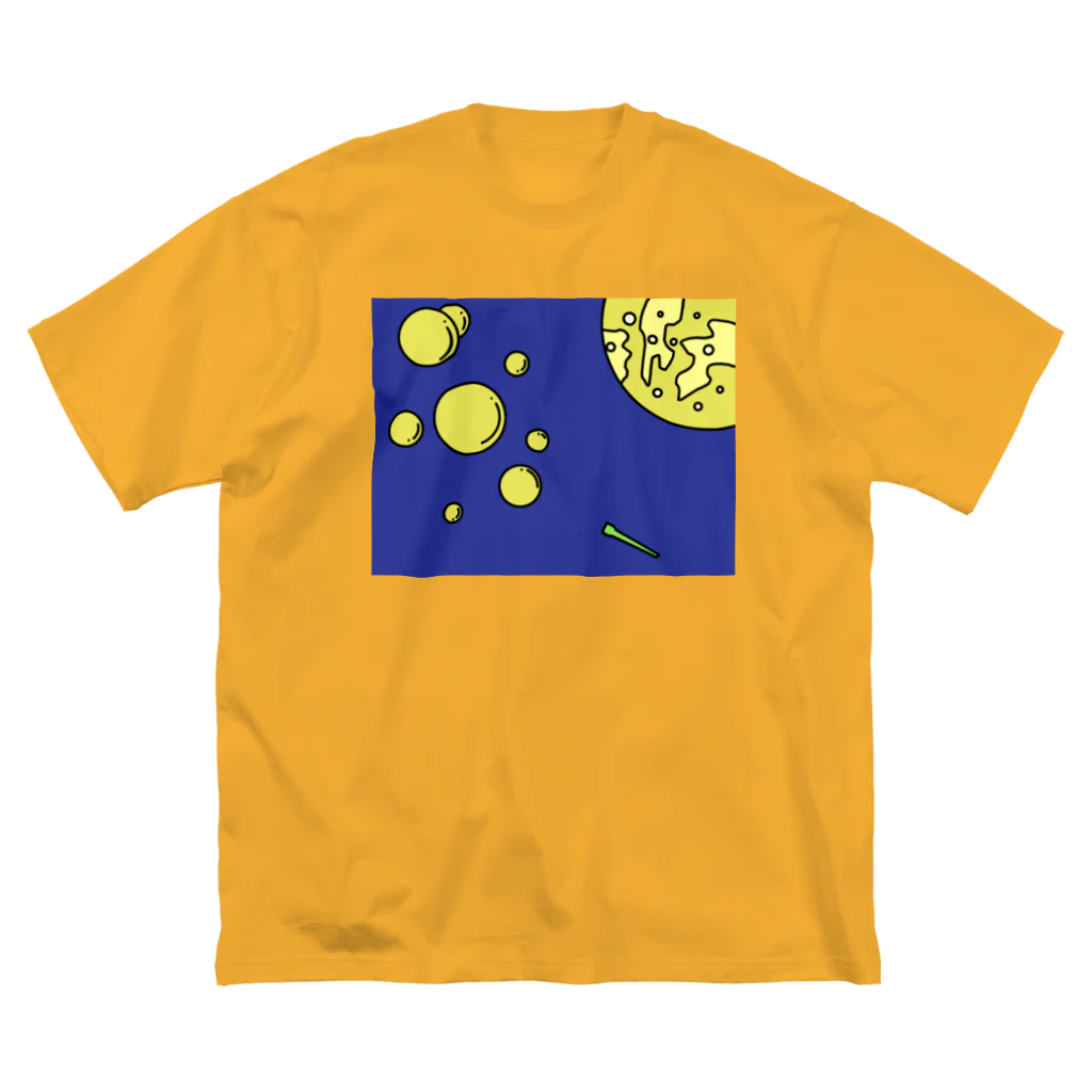 コナテオニの月夜に輝くしゃぼん玉 ビッグシルエットTシャツ