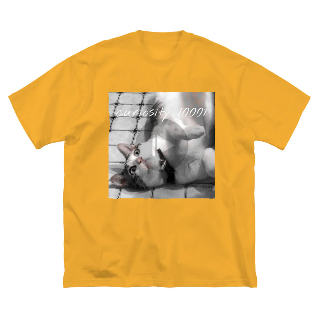 OWAYON ∞ （オワヨン　インフィニティ）の【1000％シリーズ　curiosity cat】 Big T-Shirt