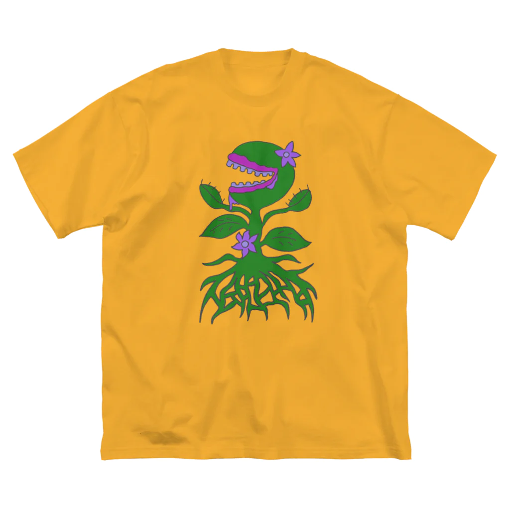 ムエックネの食虫植物 ビッグシルエットTシャツ