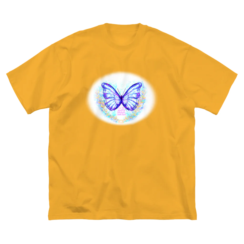 ✨🌈✨ユラクラカン🇯🇵 ✨🌈✨の🌟🌈happydream🌈butterfly🌟 ビッグシルエットTシャツ