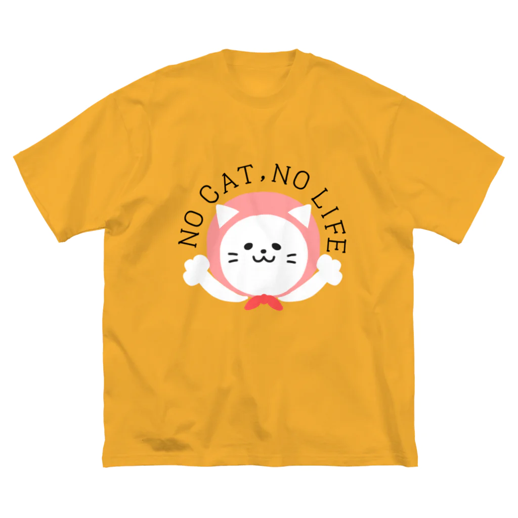 もちぱっちのノーキャットノーライフ Big T-Shirt