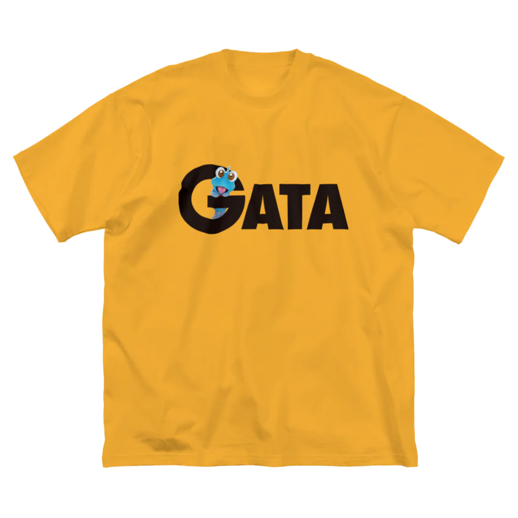 有明ガタァ商会のGATAロゴ【黒】 ビッグシルエットTシャツ