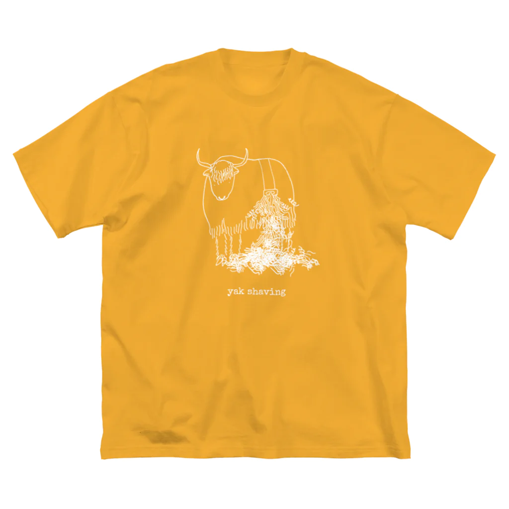 risacanのyak shaving for darker color ビッグシルエットTシャツ