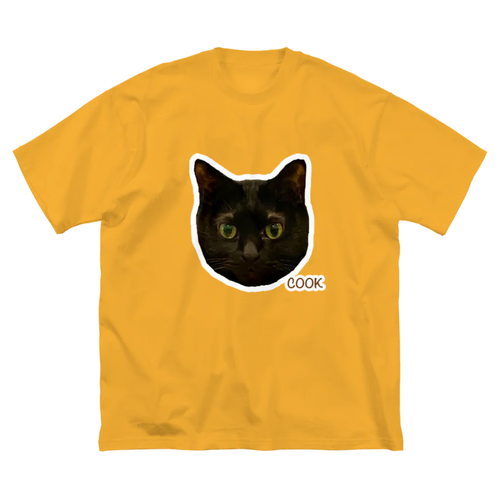 猫カフェ ぶぅたんグッズショップの絵文字ククちゃん ビッグシルエットTシャツ