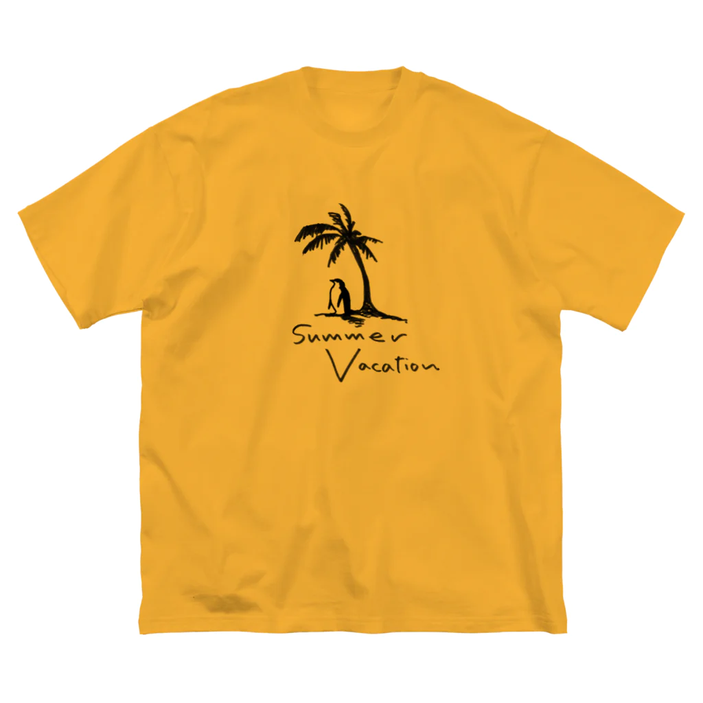 雑貨屋ペパロニのサマーバケーション　summer vacation ペンギンの夏休み Big T-Shirt