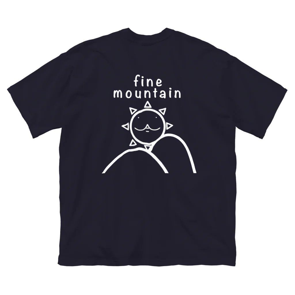 YUTANEKO公式ショップのfine mountain outdoor 白ヌキ Big T-Shirt