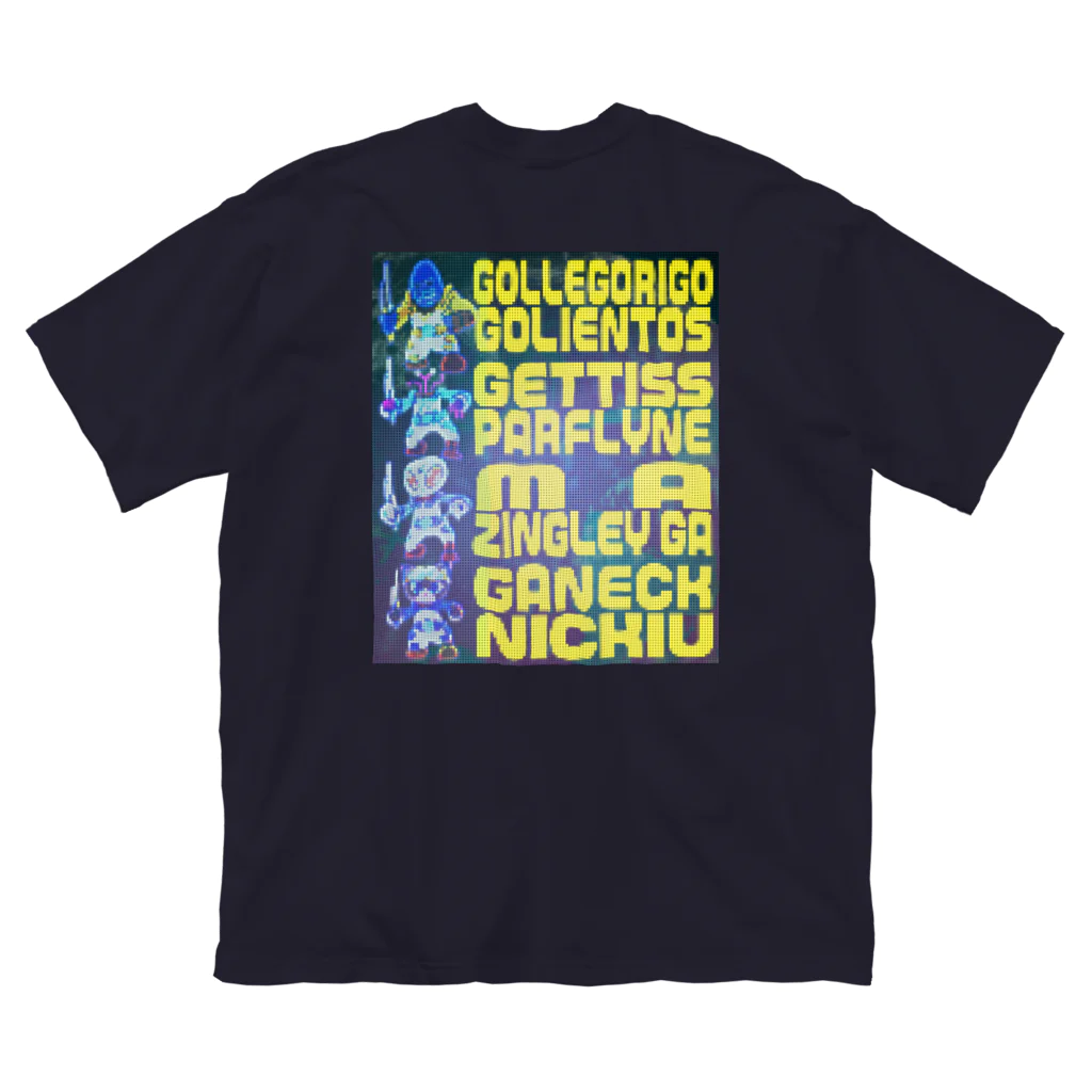 ギャネック屋のドットディスプレイ/宇宙人たち ビッグシルエットTシャツ