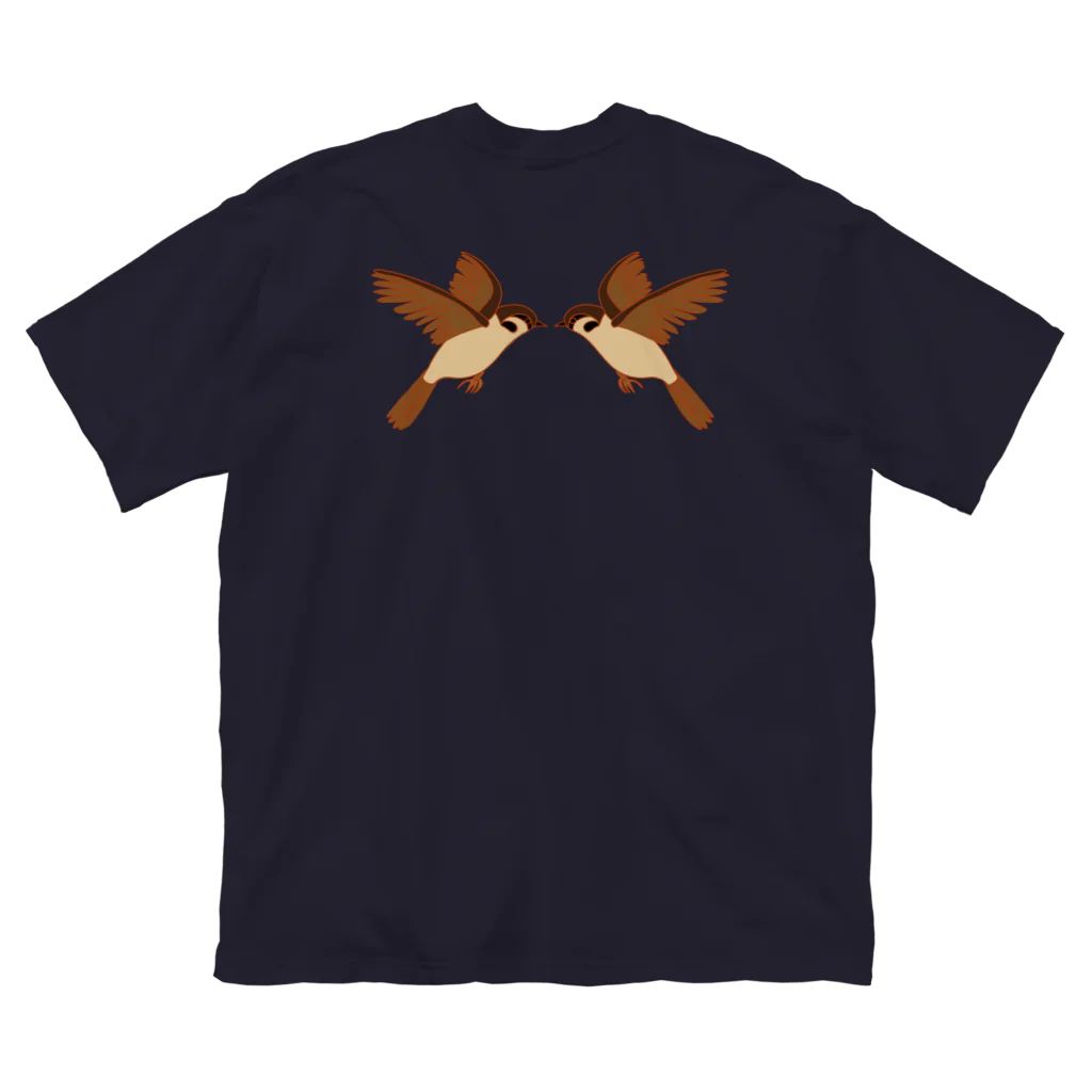 CHOTTOPOINTの雀のつがい Big T-Shirt