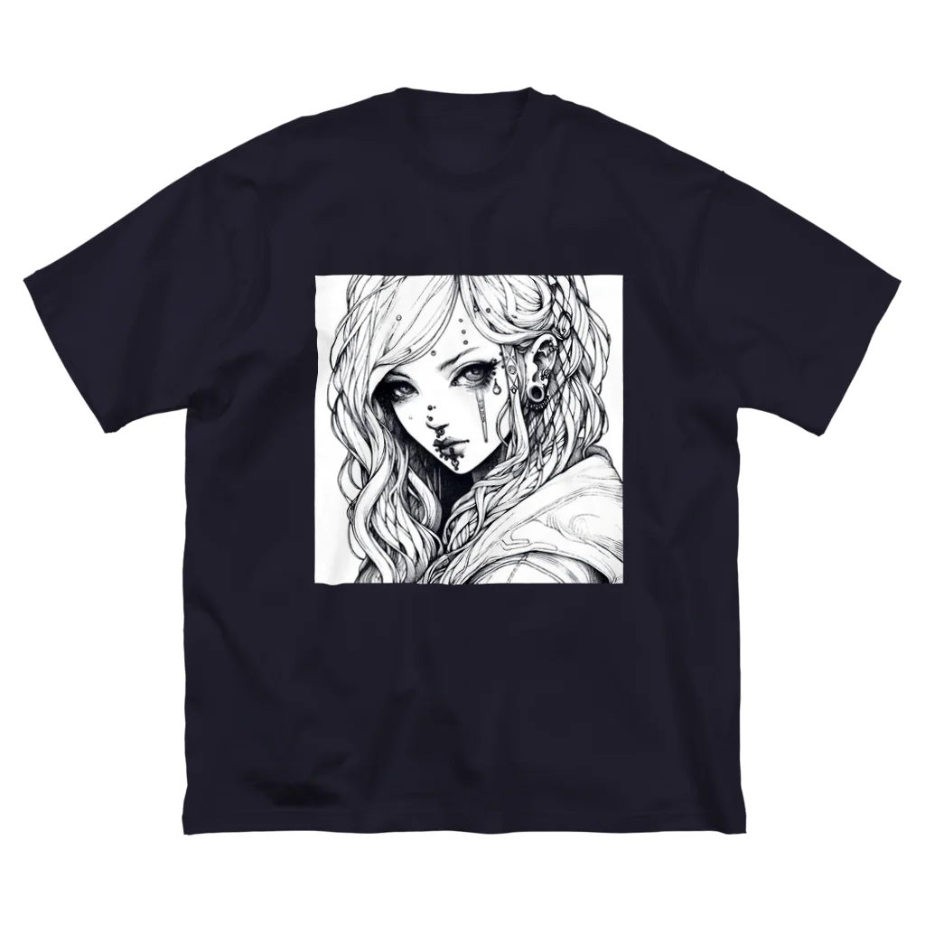 zaisuのピアス女子 ビッグシルエットTシャツ