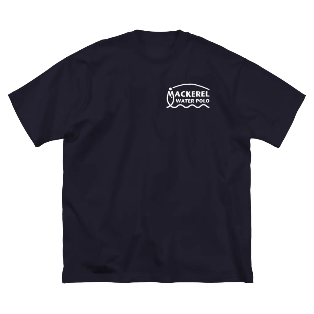 MACKEREL WATER POLOのMACKEREL（ホワイト）片面プリント Big T-Shirt