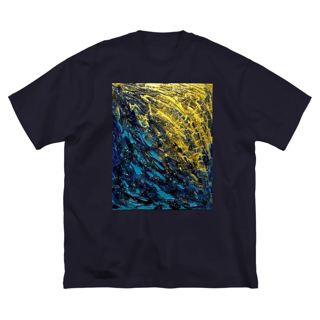 T.A.G テクスチャーアート 立体感 質感 カラフル 色彩 色合い 抽象 アブストラクト パワー エネルギー 波動 絶望 kawaiiのRebellion Big T-Shirt