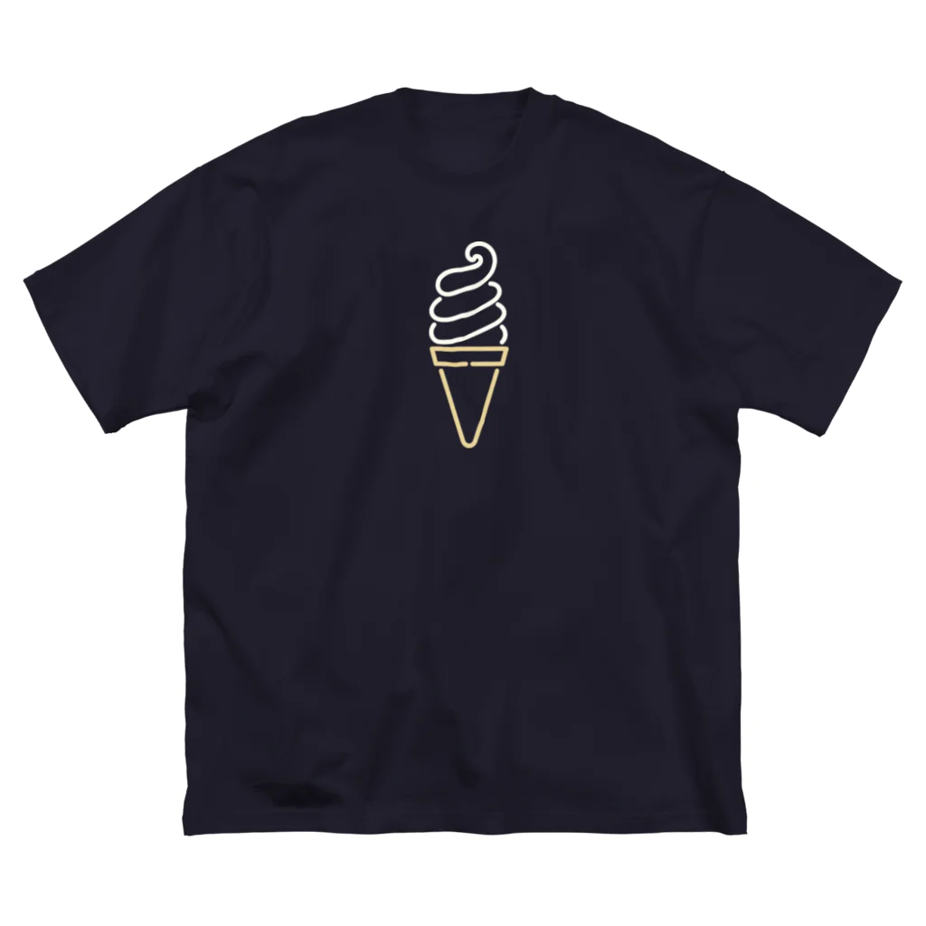 marinaのソフトクリーム（color） ビッグシルエットTシャツ