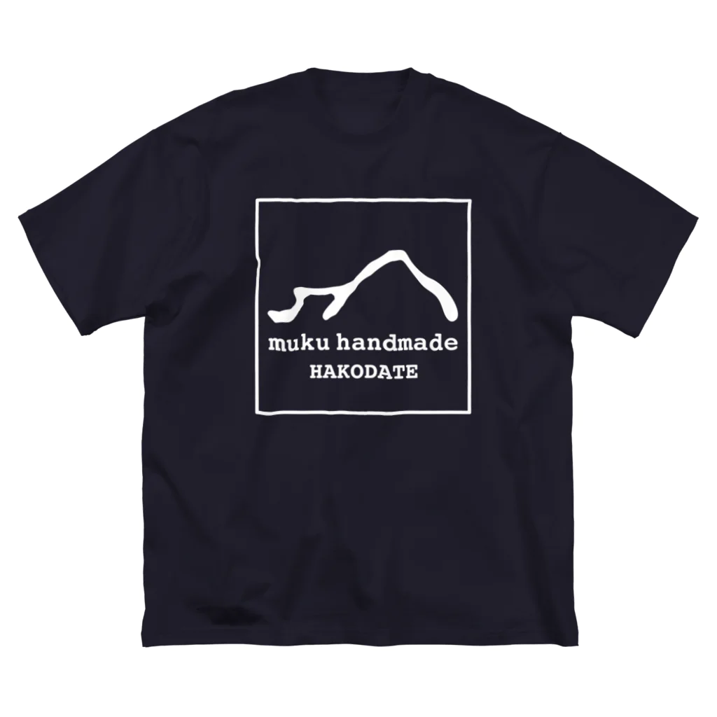 muku handmadeのmuku handmade Logo White ビッグシルエットTシャツ