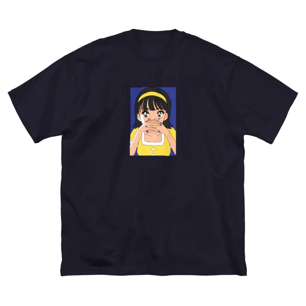 nsnの乙女のたくらみ（blue） ビッグシルエットTシャツ