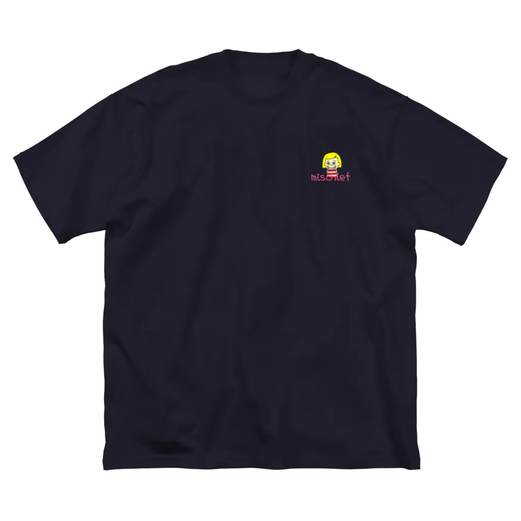 k.chubbyのいたずらガール ビッグシルエットTシャツ