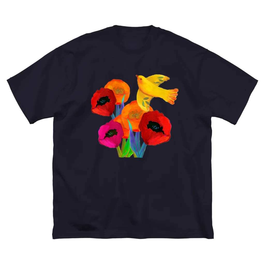 hiish - イッシュ -のFlower&Bird Big T-Shirt
