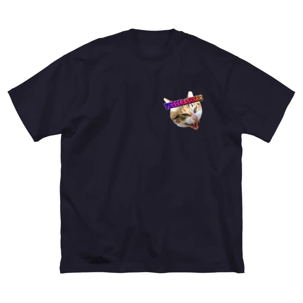 washakiti1の縞三毛猫きいの発狂YEAR ビッグシルエットTシャツ