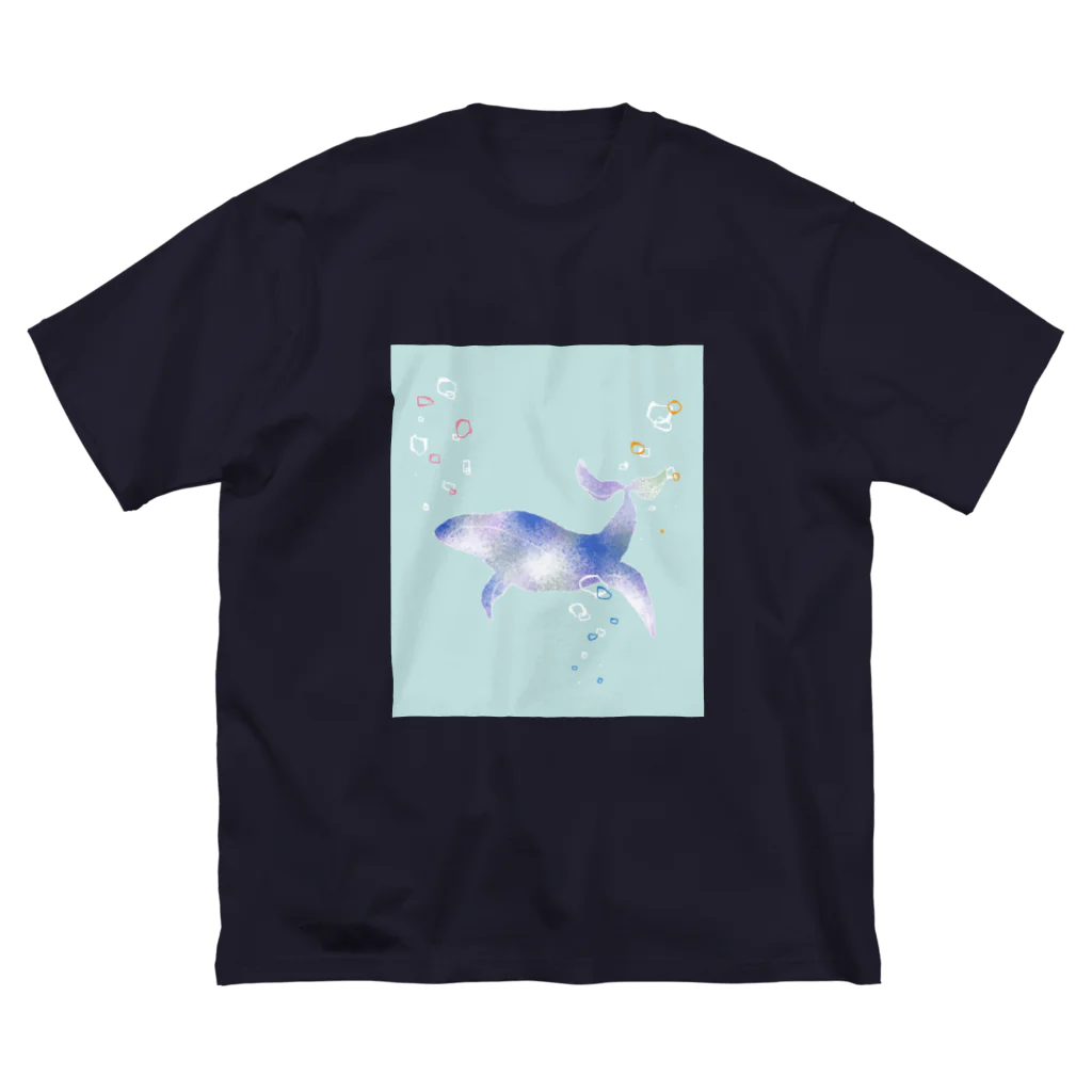 ぷりんのくじら ビッグシルエットTシャツ