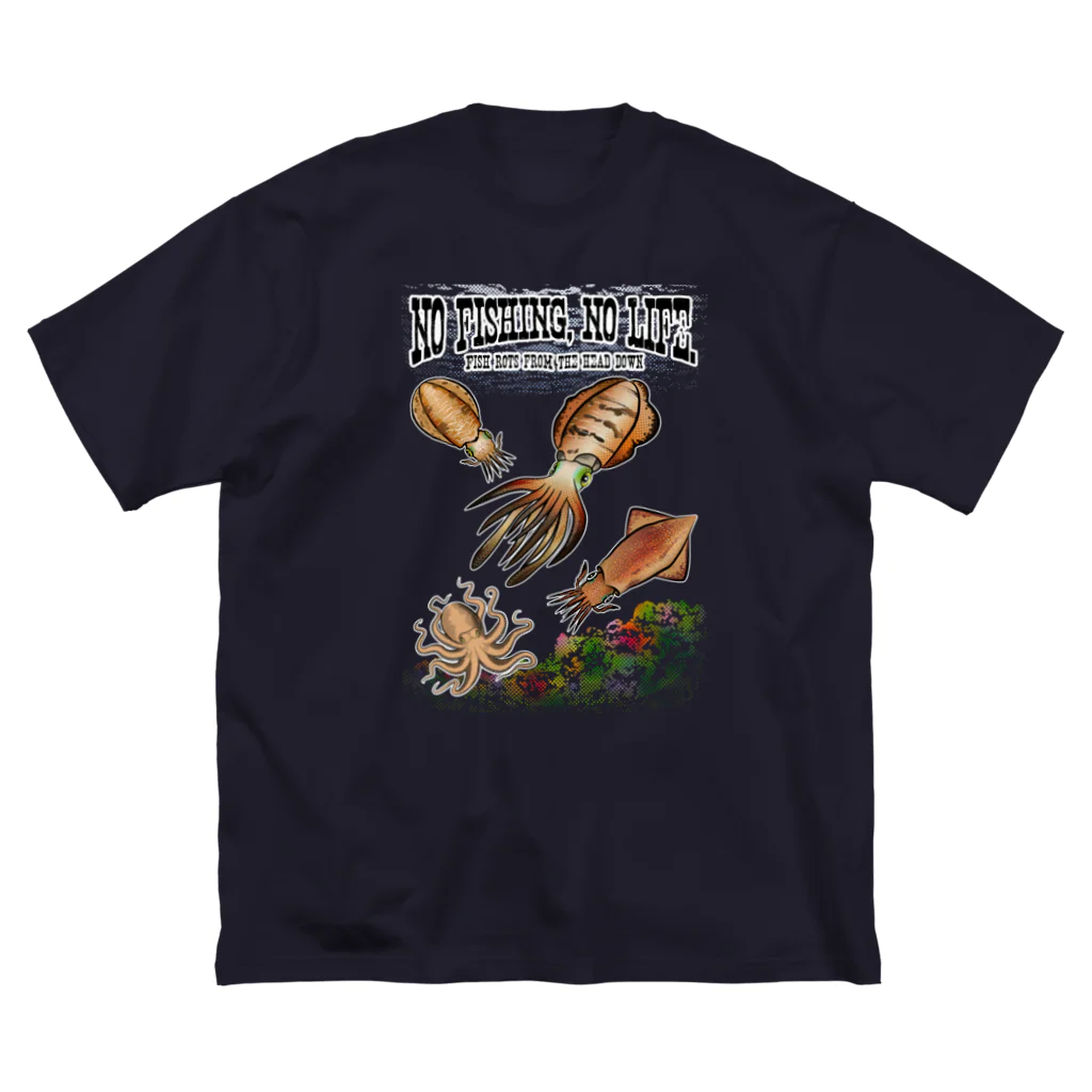 猫と釣り人のFISHING_S8C ビッグシルエットTシャツ